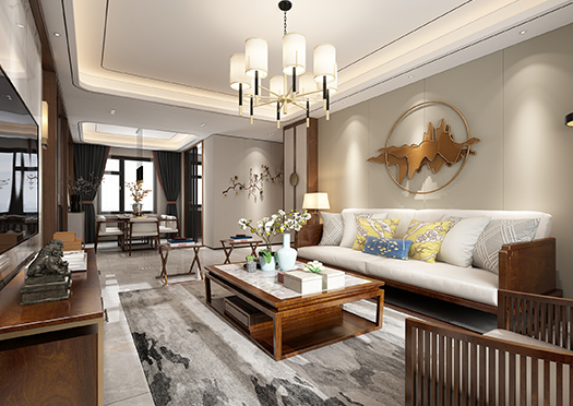 北塔書院143平米新中式風格效果圖 北塔書院143平米新中式風格效果圖