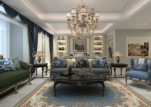 國(guó)奧村193平米簡(jiǎn)歐風(fēng)格效果圖 國(guó)奧村193平米簡(jiǎn)歐風(fēng)格效果圖