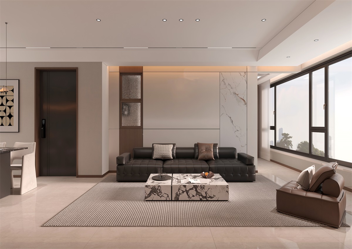 玉庭華府131㎡ | 現(xiàn)代意式+美拉德色系，濃郁棕調(diào)的電影氛圍直接封神！