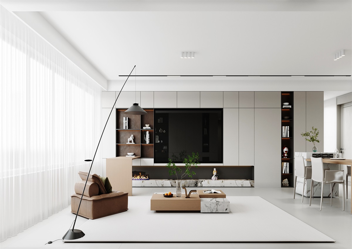 中海華樾143㎡ | 三口之家的極簡主義，審美+功能雙雙在線！