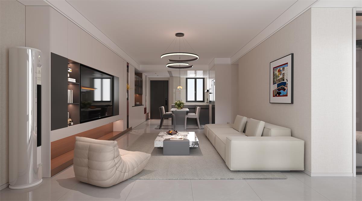 星耀閱海 |123㎡小三居極限改造！整墻收納柜+開放式餐廚，空間翻倍還顯大！