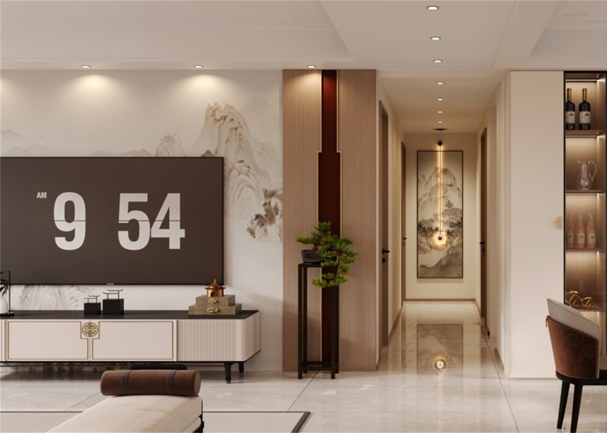 中海華樾185㎡ | 新中式到底有多絕？東方美學(xué)直接拿下一家老小！