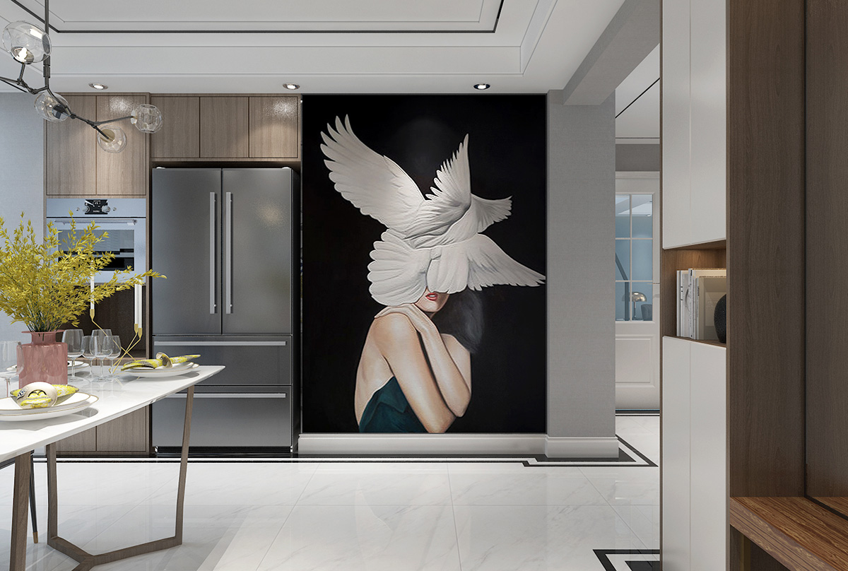 民生花園170平米后現(xiàn)代風格裝修效果圖